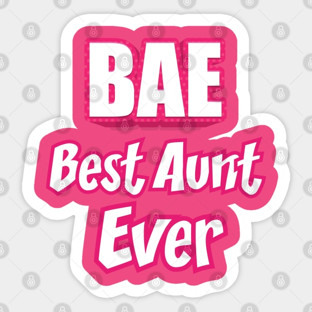 BAE BEST AUNT EVER Sticker by STUDIOVO